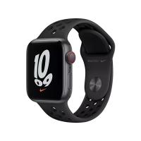 Apple Watch Nike SE (v2) Cellular (40mm) asztroszürke alumínium tok, fekete szilikon Nike sportszíja