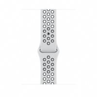 Apple Watch Nike SE (v2) Cellular (44mm) ezüst alumínium tok, platina/fekete szilikon Nike sportszíj
