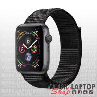 Apple Watch S4 44mm asztroszürke alumíniumtok, fekete sportszíjjal (MU6E2FD/A)
