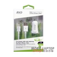 Autós töltő Apple iPhone lightning 8pin JIVO 2.1A ( 5 / 5S / 5C / 6 / 6S / SE / 7 )