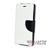 Flippes tok Huawei P8 Lite fehér-fekete oldalra nyíló