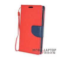 Flippes tok Huawei Y5II ( Y5-2 ) / Y6II Compact ( Y6-2 ) piros-kék oldalra nyíló Fancy
