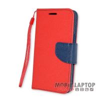 Flippes tok Samsung A500 Galaxy A5 piros-kék oldalra nyíló Fancy