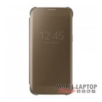 Flippes tok Samsung G930 Galaxy S7 arany oldalra nyíló Clear View Cover EF-ZG930CFEG