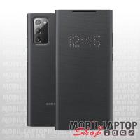 Flippes tok Samsung N980 Galaxy Note 20 fekete oldalra nyíló LED kijelzővel (EF-NN980PBEGEU)