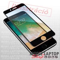 Fólia Apple iPhone 12 / 12 Pro ( 6,1" ) fekete kerettel teljes kijelzős ÜVEG