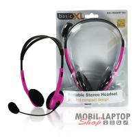 Headsett BasicXL rózsaszín BXL-HEADSET1PI