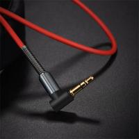 Hoco HOC0207 1m 3,5/3,5mm jack fekete/piros audio kábel