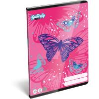 Lizzy Lollipop Butterfly 22968615 FSC A5 40 lapos tűzött kockás füzet