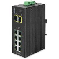 PLANET IGS-10020MT DIN sínre szerelhető 8port GbE LAN 2xSFP menedzselhető ipari switch