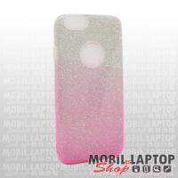 Szilikon tok Apple iPhone 6 / 6S csillámos átlátszó-rózsaszín