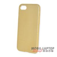 Szilikon tok Apple iPhone 7 / 8 / SE 2020 ( 4,7" ) JELLY CASE BRUSH arany
