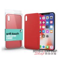 Szilikon tok Apple iPhone X. / XS. ( 5,8" ) soft touch felülettel piros xPROTECTOR