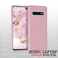 Szilikon tok Samsung G973 Galaxy S10 ( 6,1" ) komposztálható Eco rózsaszín
