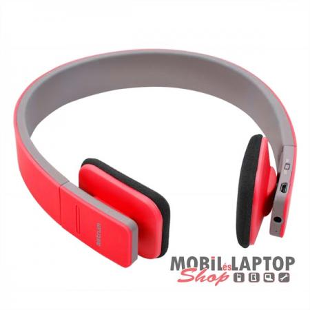 Astrum piros Bluetooth 4.0 sztereó fejhallgató mikrofonnal HT240 PRÉMIUM KATEGÓRIA