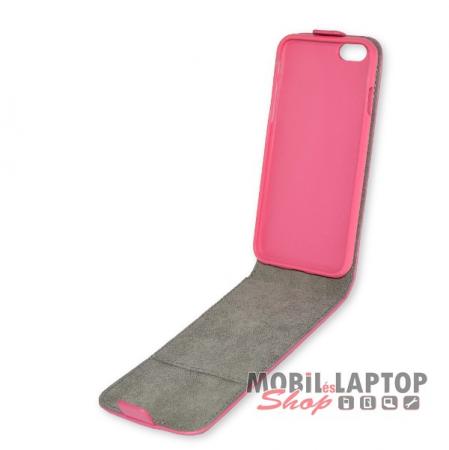 Flippes tok Apple iPhone 6 / 6S 4,7" rózsaszín lefelé nyíló