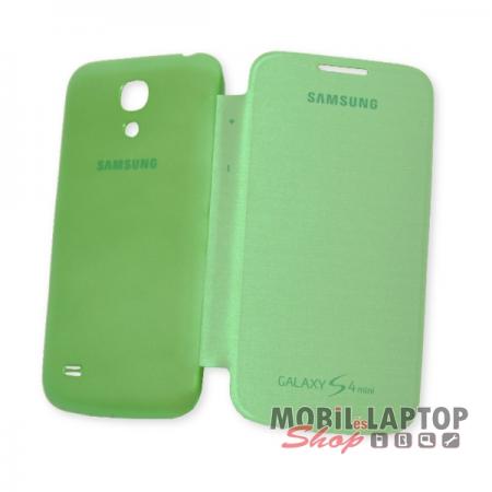 Flippes tok Samsung I9190 / I9192 / I9195 Galaxy S4 Mini Flip Cover zöld oldalra nyíló