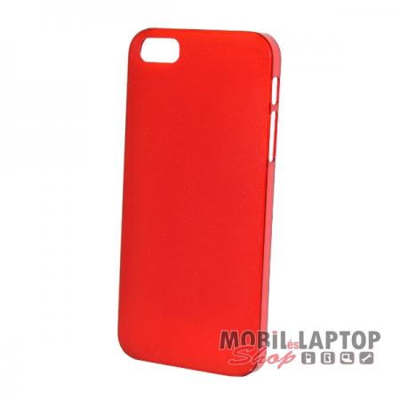 Kemény hátlap Apple iPhone 5 / 5S / SE vékony piros