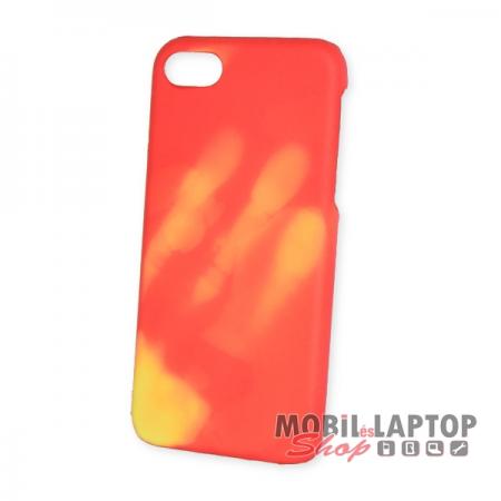 Kemény hátlap Apple iPhone 7 / 8 / SE 2020 ( 4,7" ) hőre színváltó piros-sárga