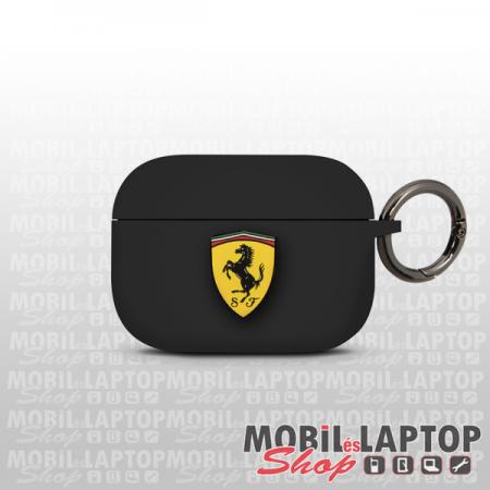 Szilikon tok Apple AirPods Pro fekete mintás Ferrari (FEACAPSILGLBK)