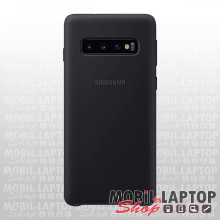 Szilikon tok Samsung G970 Galaxy S10e ( 5,8" ) Soft touch fekete