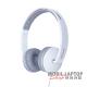 Astrum HS320 fehér 3,5mm univerzális fejhallgató, slim kábellel, mikrofonnal, extra mély hangzás